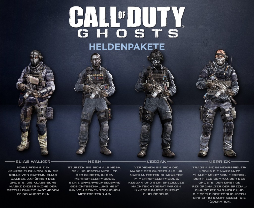 Cod Ghost All Characters