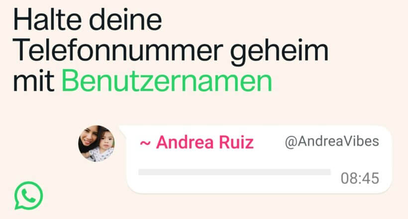 WhatsApp Benutzernamen